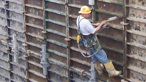Worker on Concrete Form